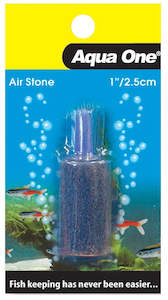 Air Pumps Accessories: Aqua One Cylinder Air Stone (Carded) - 2.5 cm / 1 inch