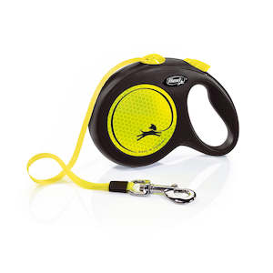 Flexi New Neon Retractable Tape Lead 5mtr