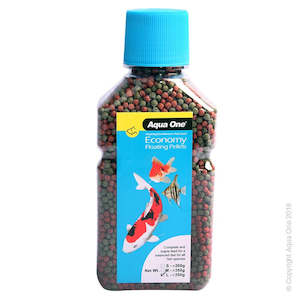 Pond Fish Food: Aqua One Economy Pellet 3mm. 350gm