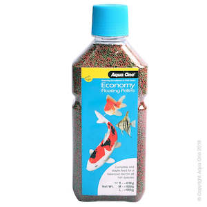 Pond Fish Food: Goldfish Pellet Food 1mm.  630gm Size