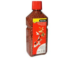 Pond Fish Food: Aqua One Colour Enhancer Pellet 3mm. 580gm