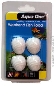 Goldfish Food: Aqua One Weekend Fish Food Block 20g