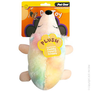 Dog Toy - Plush Squeaky Unihog