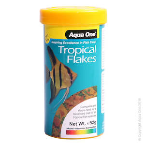 Aquarium Supplies: Tropical Aquarium Fish Flake Food - 52gm