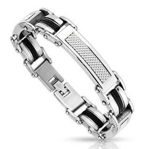 Bracelets: WHITE STAINLESS STEEL BRACELET