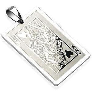 Pendants: Queen of Heart Pendant 316L Surgical Steel