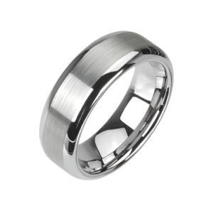 WILD 8mm TUNGSTEN MENS WEDDING RING