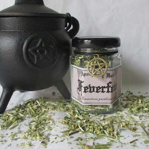 Feverfew Apothecary Herb Jar