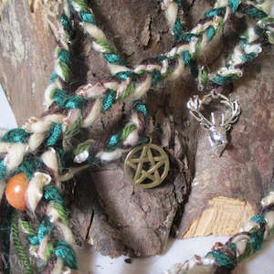 Witches Horned God Charm Cord