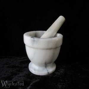 Apothecary Tools Kit: Marble Mortar and Pestle - Preloved