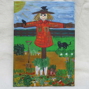 Lammas: Harvest Scarecrow Painting - R Collins