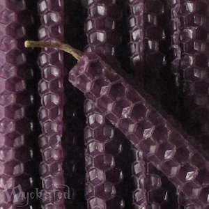 Purple Beeswax Mini Spell Candle