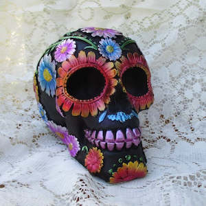 Day of the Dead Daisy Skull - Red