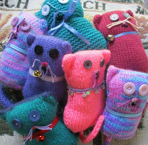 Nana Knitted Kitty Cat Toy x 1