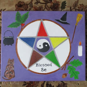 Pentacle Painting - R Collins