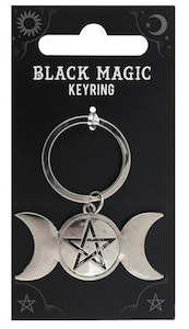 Hearth And Home: Triple Moon Key Ring - Clearance Stuff