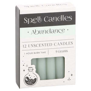 Candles: Abundance Spell Candles - Pack of 12