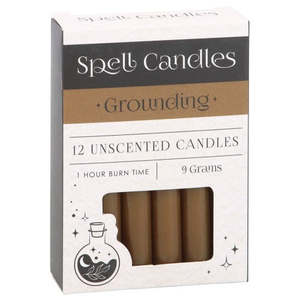 Candles: Grounding Spell Candles - Pack of 12