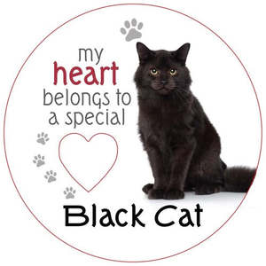 Hearth And Home: Black Cat Magnet