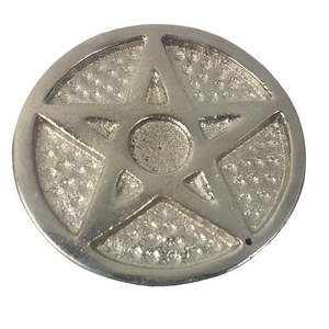 Incense: Cast Aluminum Pentacle Incense Holder