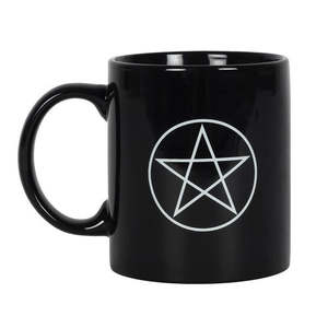 Black Pentacle Ceramic Mug