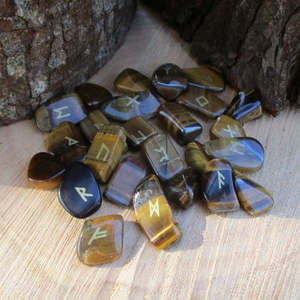 Divination Kits And More: Crystal Runes Tigers Eye