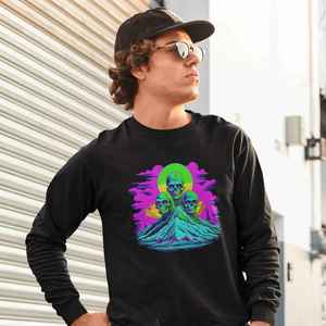 Zombie Long Sleeve T-Shirt – Horror Graphic Tee for Everyday Wear