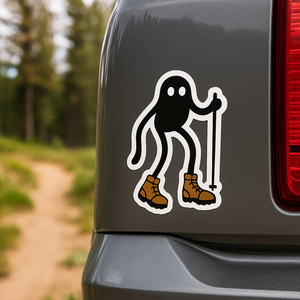 Fresno Nightcrawler Sticker | Cryptid Vinyl Decal for Hikers