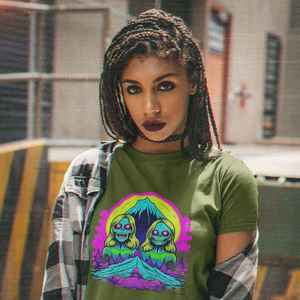 Eco Womens Tees: Zombie Peak Women’s Organic Cotton Hiking T-Shirt – Edgy & Eco-Friendly Adventure Wear