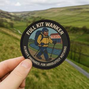 Dales Drifter Hiking Patch – Full Kit Wanker Badge for Hill Goblins & Wanderers