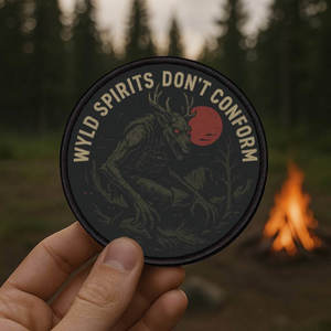 Don’t Pet the Skinwalker Patch - 3” Iron-On Patch for Jackets, Backpacks & Hiking Gear