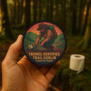 Usa Hiking Patches: Certified Forest Dumper Hiking Patch – Goblin-Grade Iron-On Badge for Backpackers