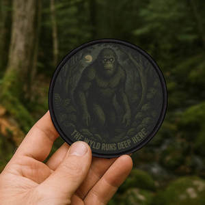 Cryptid Patches Iron On: Moehau Man Cryptid Iron-On Patch – 3″ New Zealand Bigfoot Badge