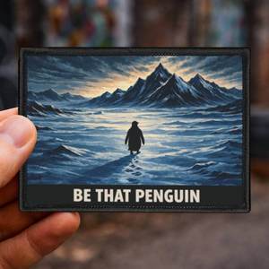 Nihilist Penguin Patch | Iron-On Morale Badge