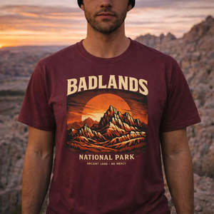 Badlands National Park Shirt | Classic Hiking T Shirt for Outdoor Adventurers