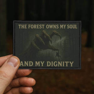 Accessories: Funny Hiking Patch - Forest Owns My Soul Iron-On Badge