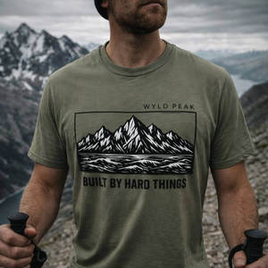 T-Shirt: Hard Things Organic Cotton T-Shirt - Adventure Tee