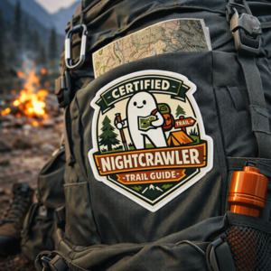 Cryptid Sticker - Fresno Nightcrawler Trail Guide Vinyl Decal