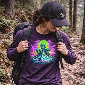 Zombie Graphic Long Sleeve Tee - Zombie Long Sleeve Shirt for Streetwear & Everyday Wear