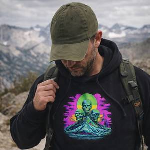 Zombie Skull Hoodie - Organic Hoodie for Streetwear & Everyday Wear