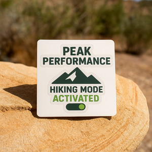 Motivational Hiking Sticker Vinyl Hiking Sticker for Water Bottles & Laptops