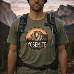 National Park Tees: Yosemite Half Dome Hiking Tee | National Park Trail Shirt