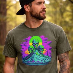 Zombie Skull Tee | Organic Cotton Graphic Shirt
