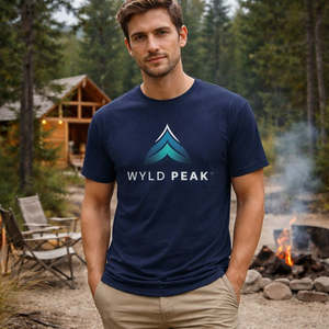 Eco Mens Tees: Minimalist Outdoor Tee | Men’s Organic Cotton Shirt
