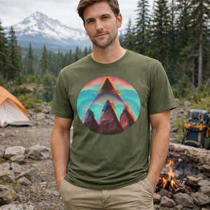Men’s Organic Hiking Tee | Fusion Peak Outdoor Shirt