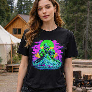 Eco Womens Tees: Zombie Graphic Tee - Funny Hiking & Exhausted Humor Shirt