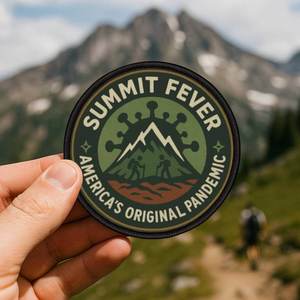 Summit Fever Patch - Iron-On Summit Fever Patch for Backpacks & Jackets