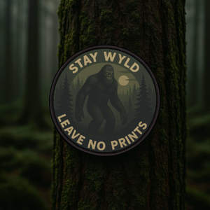 New Arrivals Outdoor Streetwear: Bigfoot Iron On Patch - Cryptid Iron On Patch for Backpacks & Jackets That Watches Back