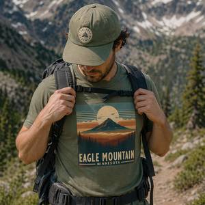 National Park Tees: Eagle Mountain Hiking Tee - Minnesota Highest Point Shirt