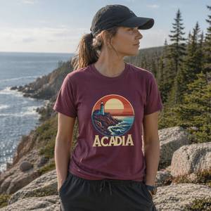 Bass Harbor Lighthouse Shirt - Acadia National Park Tee